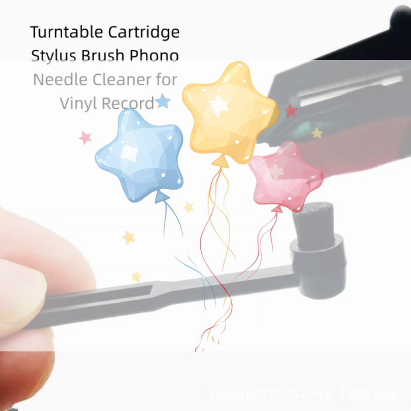 Vinyl Record Cleaner - فرشاة تنظيف إبرة مشغل الأسطوانات الفينيل،