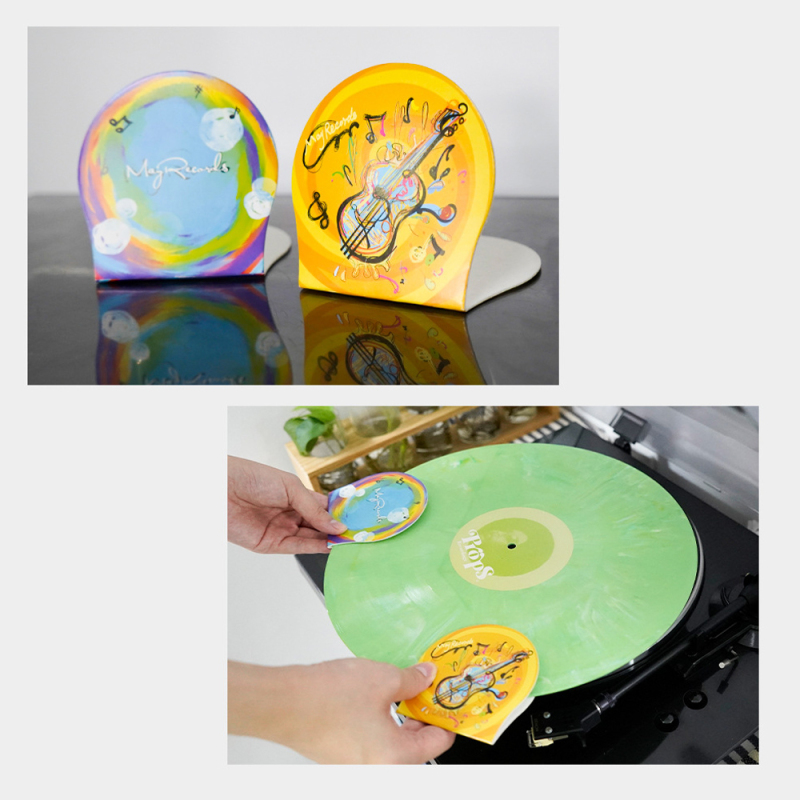 Vinyl Record Cleaner - قفاز معالج منظف السجلات ، مشبك