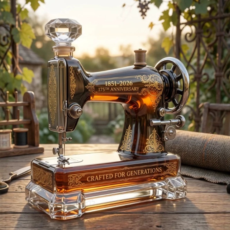 Vintage Collectible Bottles - زجاجة ويسكي زخرفية على شكل ماكينة