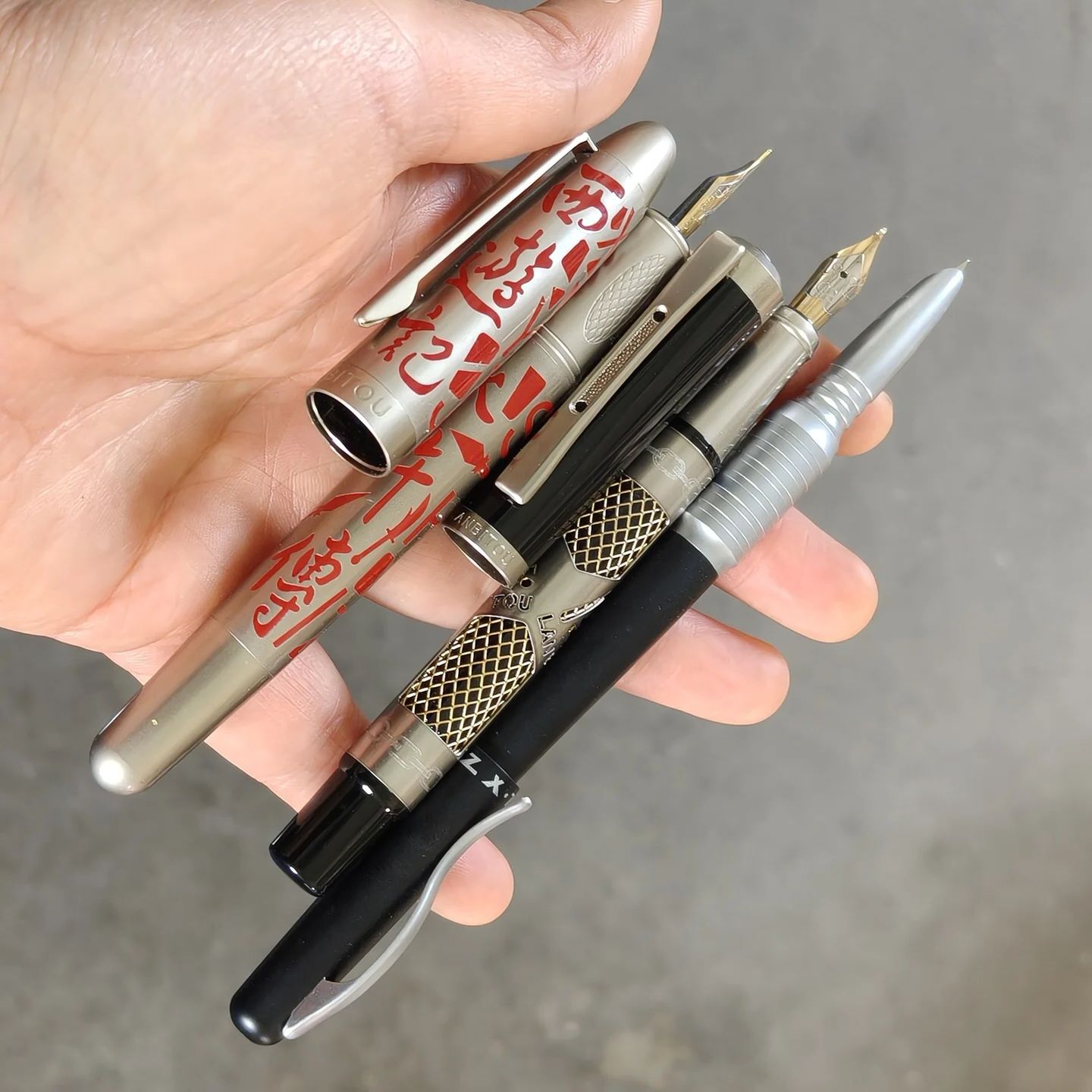 3 أقلام حبر قديمة نادرة، رؤوس  - مراجعة Vintage Collectible Pens وسعره