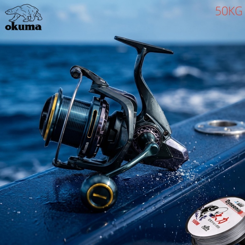 بكرة صيد OKUMA معدنية بالكامل  - مراجعة Developing Tank Reel وسعره