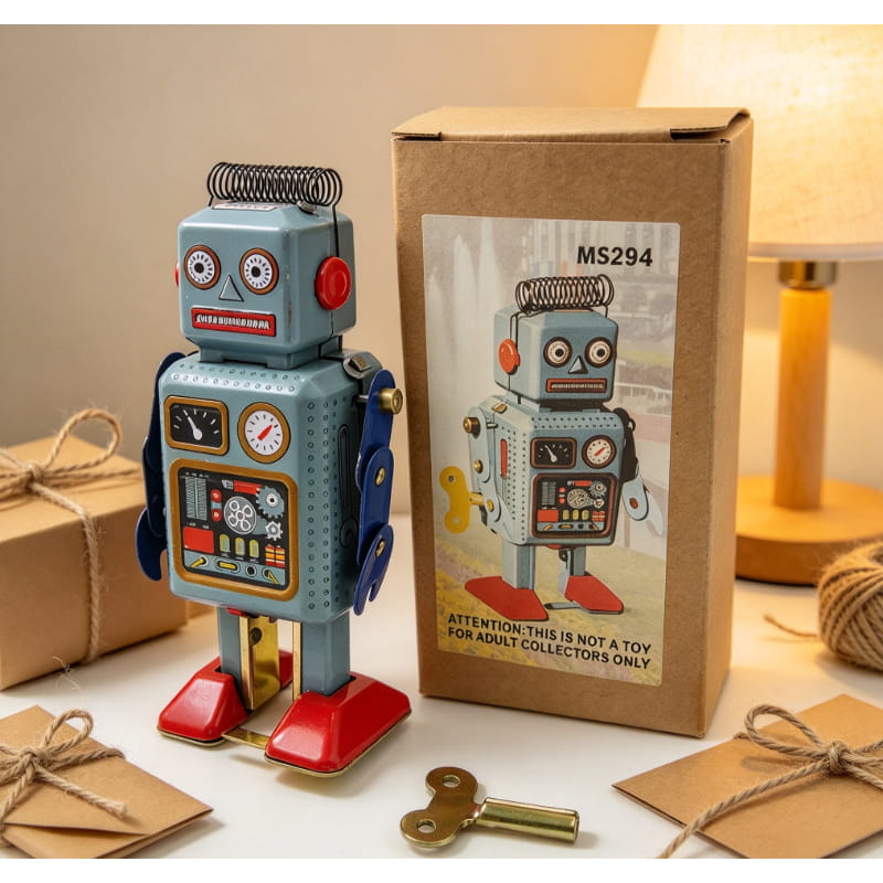 روبوت قديم الطراز MS294 يعمل ب - مراجعة Vintage Collectibles Store وسعره
